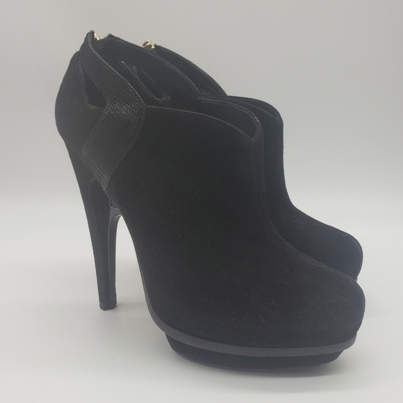 934- FENDI Women's Platform Ankle Booties Made in Italy 36 1/2 EU 6 US - Picture 1 of 10